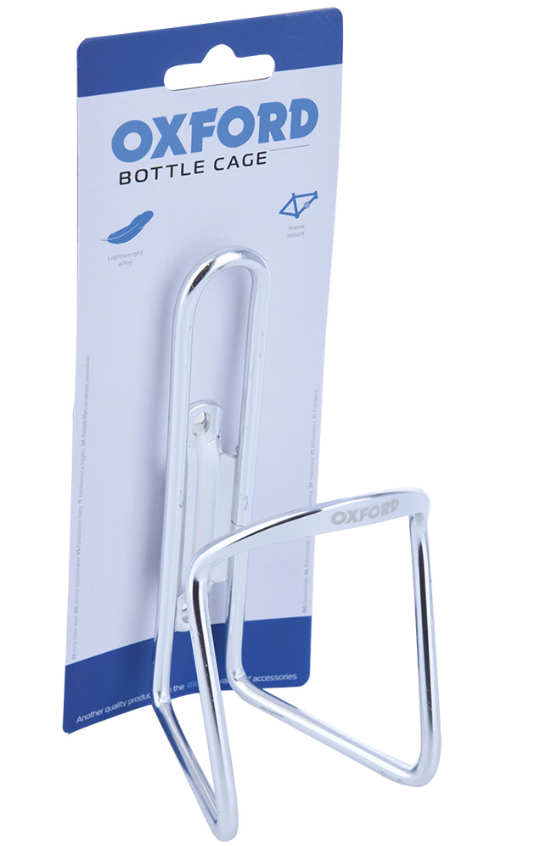 Oxford Bottle Cage with Bracket - Silver