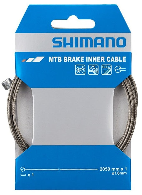 MTB brake steel inner wire, 1.6 x 2050 mm
