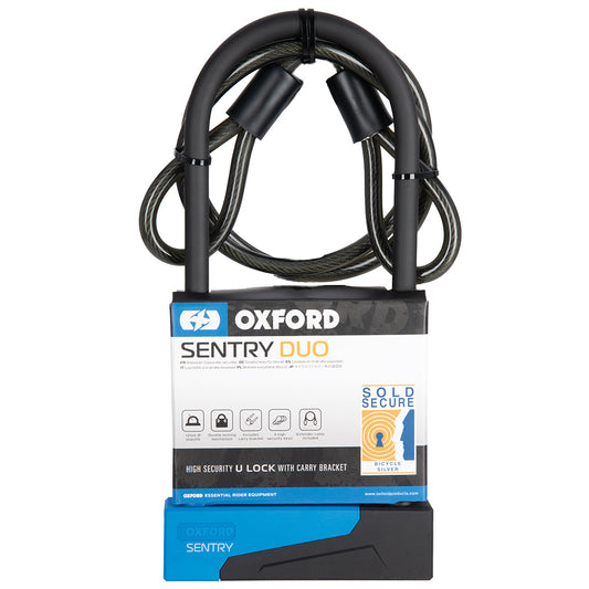 Sentry Duo U-Lock 275mm x 110mm + cable