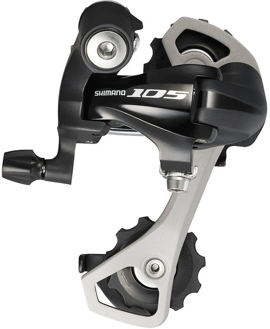 Shimano 105 10-Speed Rear Derailleur, GS, max 32T with double c/set, black